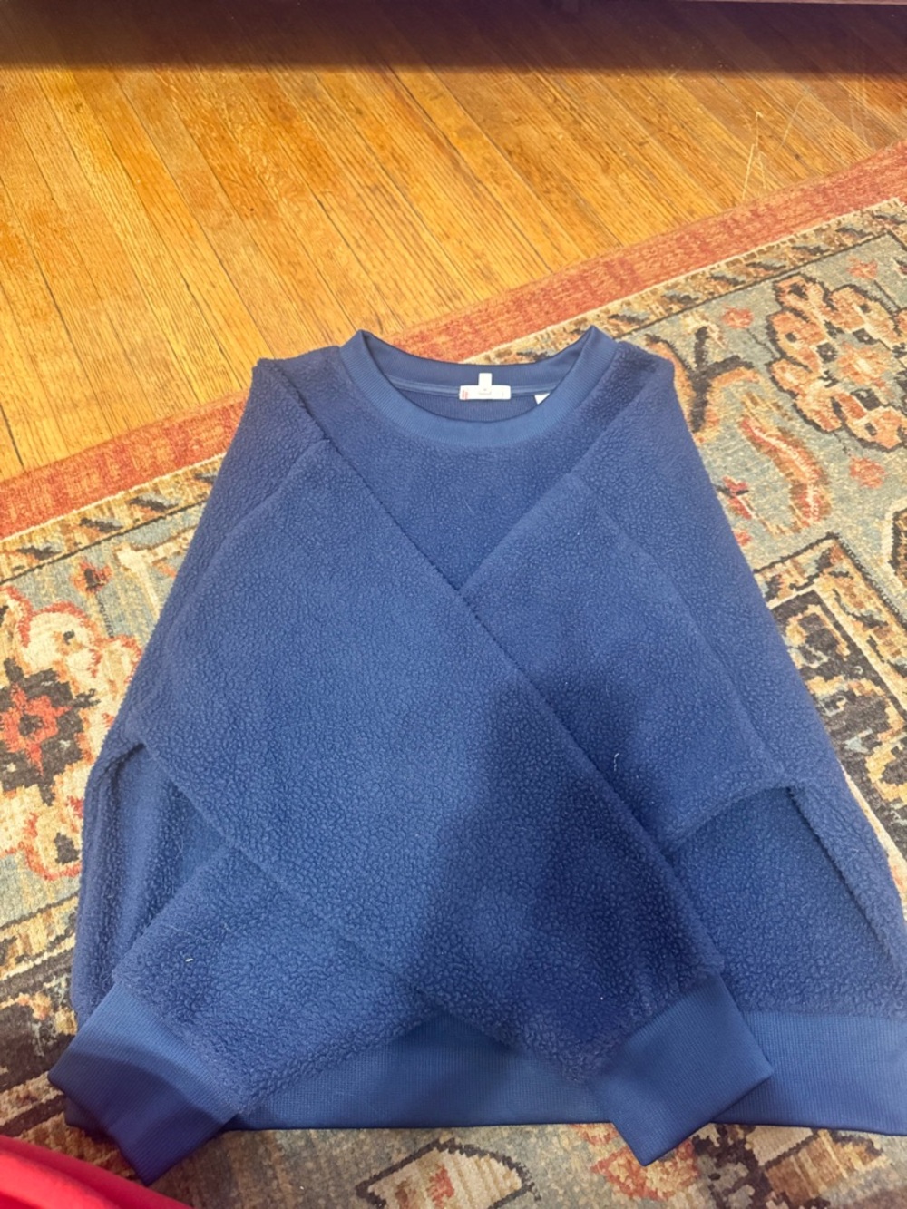 Levi's Navy Blue Crewneck Fleece Sweater